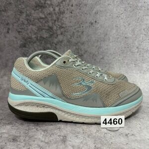 Gravity Defyer Mighty Walk Womens Size 9 Gray Aqua Orthopedic Walking TB9024F